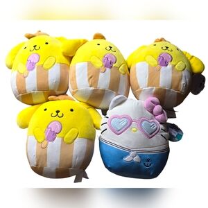 Squishmallow Hello Kitty and Pompompurin  Bundle NWT